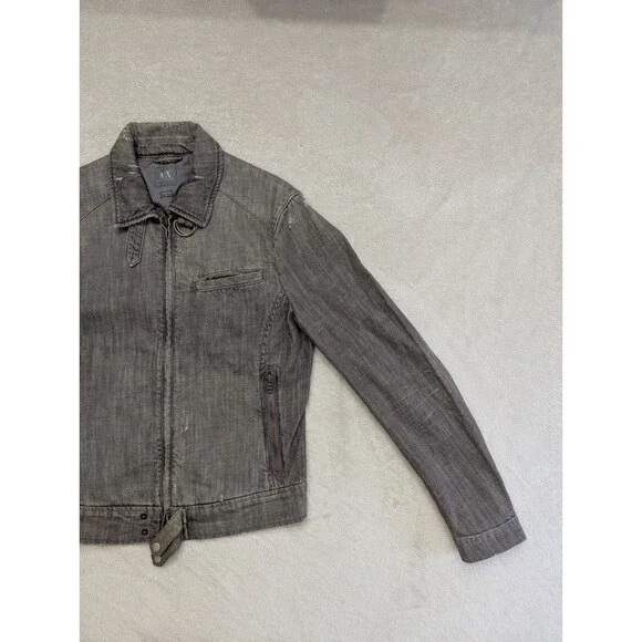 Armani Exchange Gray Bomber Jacket - Picture 7 of 10